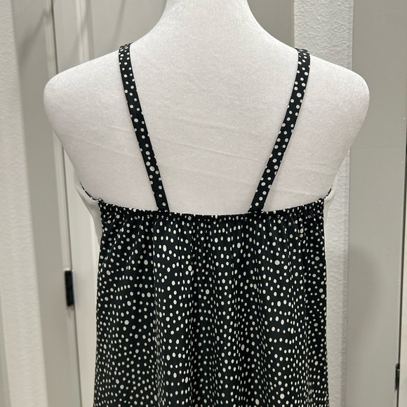 SOLD Vintage Valentino Intimo Black Polkadots Night Gown + Wrap Dress Set - Picture 4 of 16